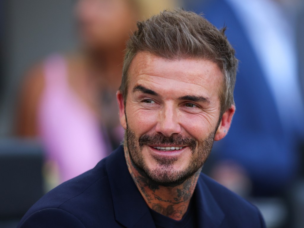 FORT LAUDERDALE, FLORIDA - JUNE 01: Inter Miami co-owner David Beckham looks on prior to a game between St. Louis City and Inter Miami at Chase Stadium on June 01, 2024 in Fort Lauderdale, Florida. (Photo by Megan Briggs/Getty Images)