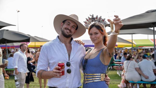 Josh Pool and Nicoleta Borsevski at the 2023 Darwin Cup. Picture: Pema Tamang Pakhrin