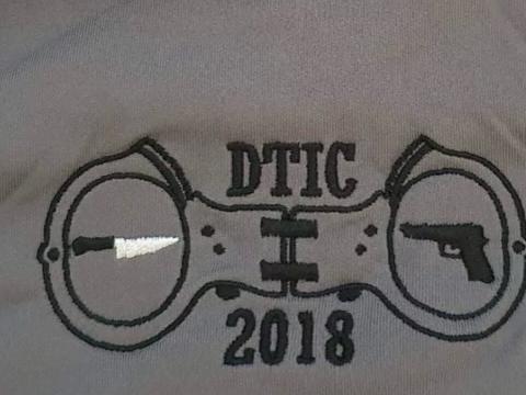 A t-shirt that was made by the 2018 graduation class of Northern Territory police cadets
