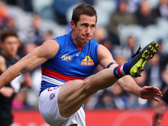 Carlton vs. Western Bulldogs at the MCG. Western Bulldogs Dale Morris   . Pic: Michael Klein