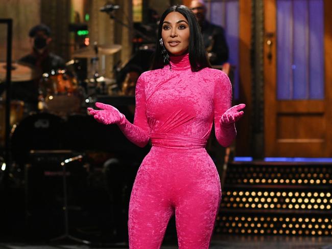 On set at SNL, where she ripped into Kanye West. Picture: Getty Images