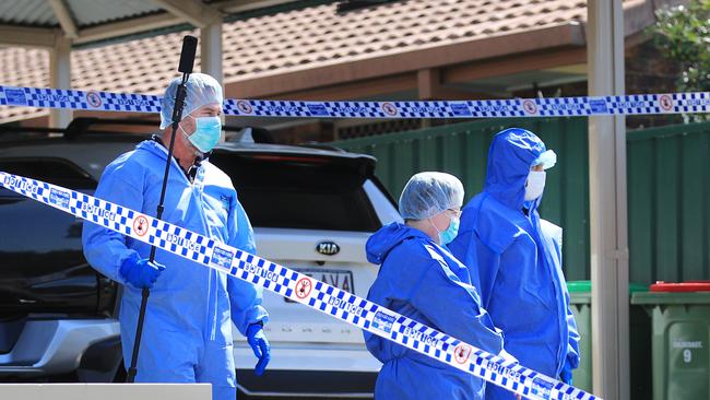 Police spent about three days at Mr Bayldon-Lumsden‘s home following his arrest. Picture: NCA NewsWire / Scott Powick