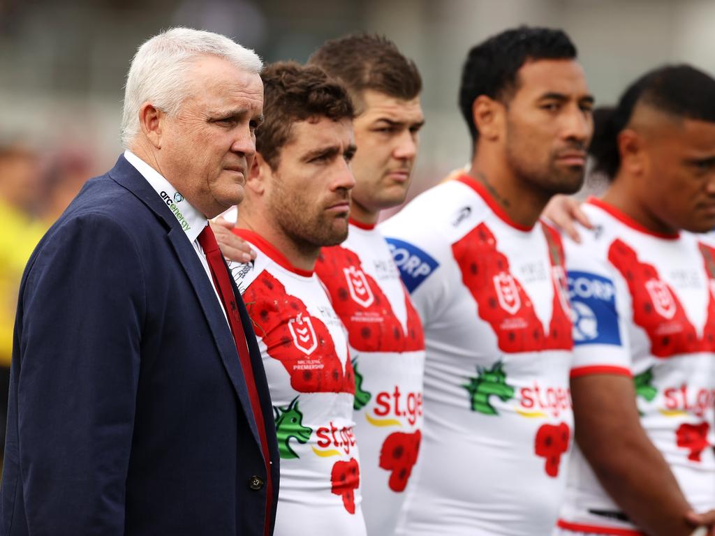 The Dragons are outside the eight at this point of the season. Picture: Mark Kolbe/Getty Images