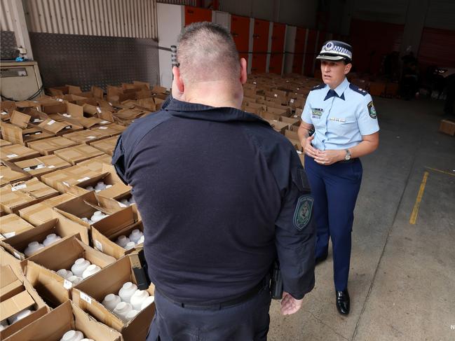 NSW Police Superintendent Christine McDonald says all law enforcements agencies have a role to play in the war against drugs like butanediol. Picture: NSW Police