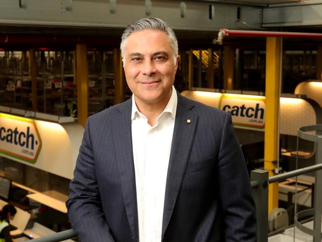 30/09/2019: Latitude Financial Boss Ahmed Fahour at Wesfarmers-owned online retailer Catch Group's distribution centre in Truganina, west of Melbourne. Latitude Financial is teaming up with Catch to extend the footprint of its â€˜buy now pay laterâ€™ (BNPL) platform Latitude Pay.  Stuart McEvoy/The Australian.