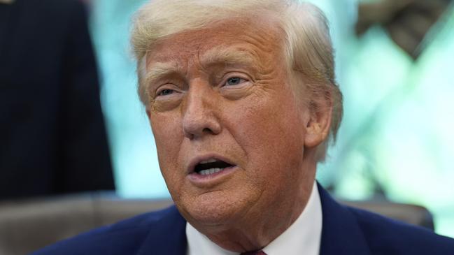Experts warn that President Donald Trump could throw a tantrum any second, plunging the world into turmoil over tariffs all over again. Picture: AP Photo/Alex Brandon