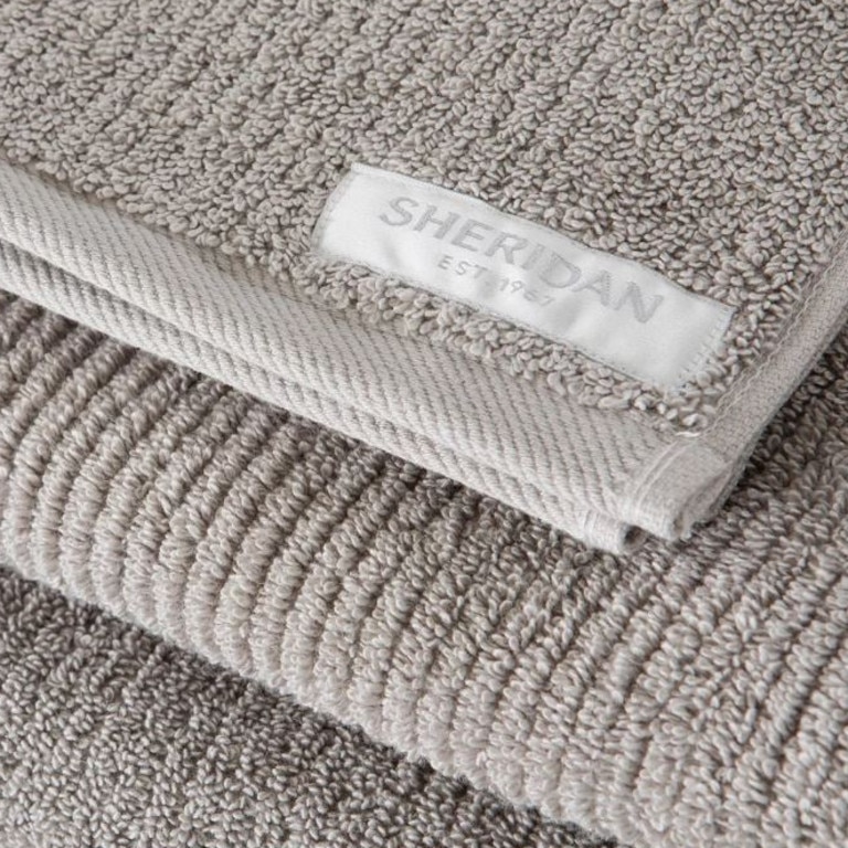 Sheridan Living Textures Towel Collection Bath Sheet. Picture: THE ICONIC.