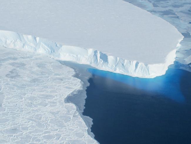 The Thwaites glacier is sitiated in Antarctica. Picture: NASA.