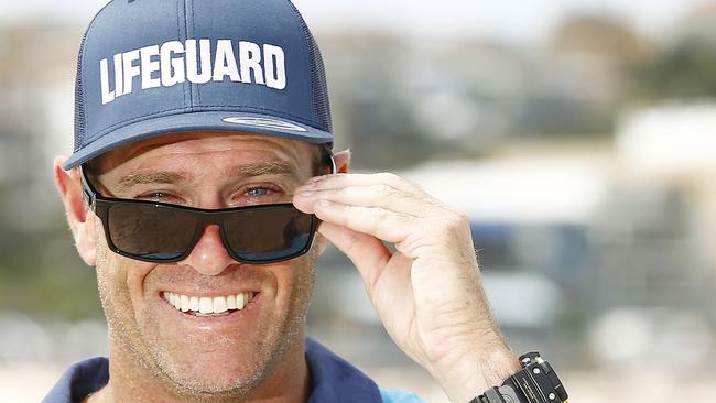Lead lifesaver and star of Bondi Rescue, Bruce “Hoppo” Hopkins at Bondi Beach. Hoppo is marking 25 years in the service as a Waverley Lifeguard. Picture: John Appleyard.