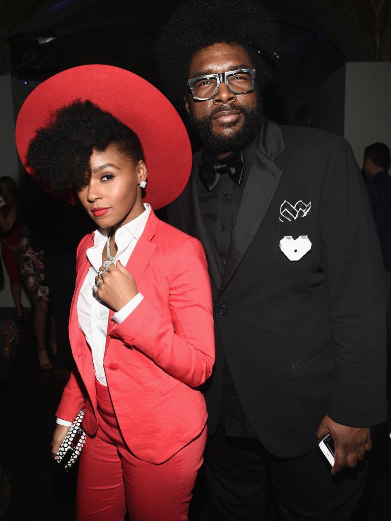 Janelle Monae and Questlove attend GQ and Giorgio Armani Grammys After Party. Picture: Getty