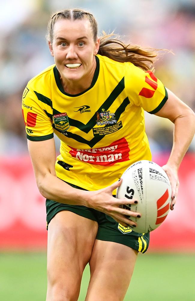 Tamika Upton in action for the Jillaroos. Picture: Getty Images