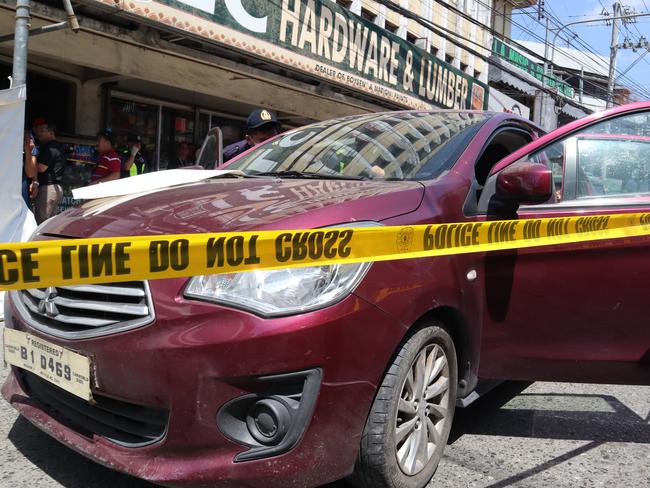 The vehicle in which the shooting allegedly took place. Picture: Olongapo Public Information Office via AP