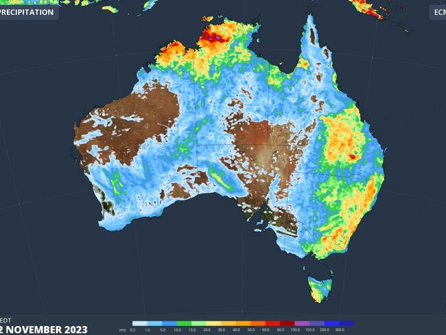 Most of the country will have showers or thunderstorms over the next week. Picture: Weatherzone