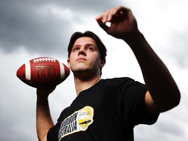 Australian Gridiron player Cayden Close could have crosscode competition for his spot at the Los Angeles 2028 Olympic Games. Picture: Mark Evans/Getty Images