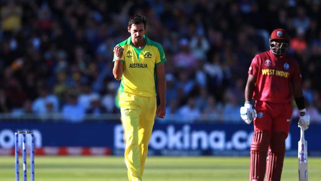 Mitchell Starc has delivered for his skipper to save two matches. Picture: Getty