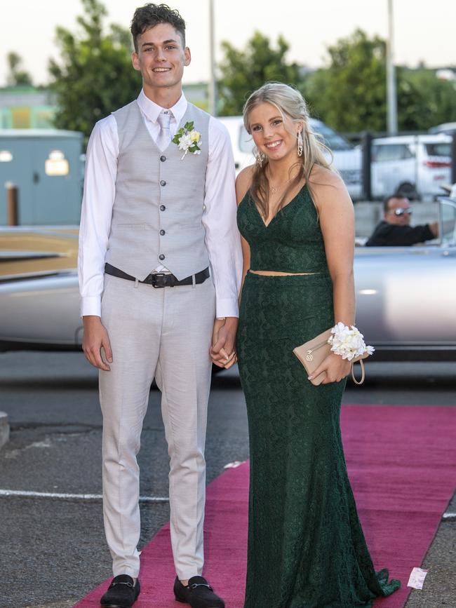 Sam Guymer and Katelyn Holt. St Ursula's College formal. Friday. 20th Nov 2020