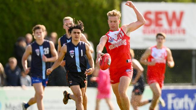 Jedd Longmire was one of the best players for the Young Guns. Picture: Getty Images