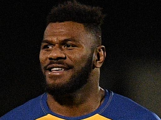 Parramatta Eels player Maika Sivo takes part in a training session at the Old Saleyards Reserve in Sydney, Wednesday, September 18, 2019. The Eels play the Melbourne Storm in the NRL semi final at AAMI Park in Melbourne on Saturday. (AAP Image/Dan Himbrechts) NO ARCHIVING