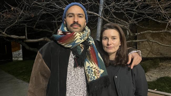 Juan-Camilo Riano-Rodriguez and Lara Week are among the Techno Park Drive residents dismayed following shock eviction notices from Hobsons Bay Council.