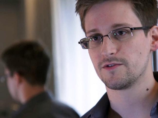 US whistleblower Edward Snowden speaks during an interview at an undisclosed location in Hong Kong. Picture: AFP