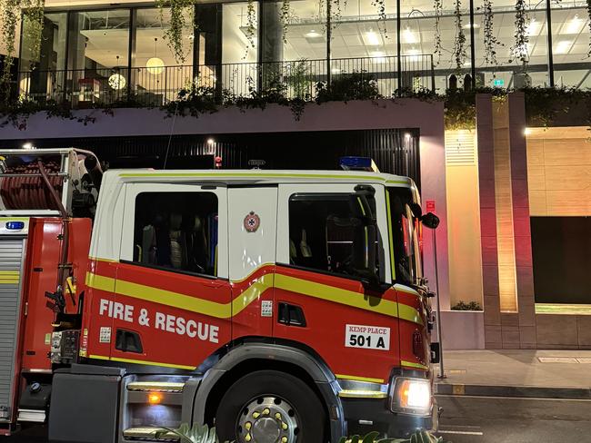 A building was evactuated in inner Brisbane on Wednesday night