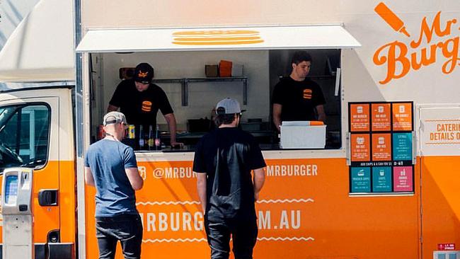 Food van operated by Tasmanian business Mr Burger. Photo from their Facebook page https://www.facebook.com/mrburgertas/