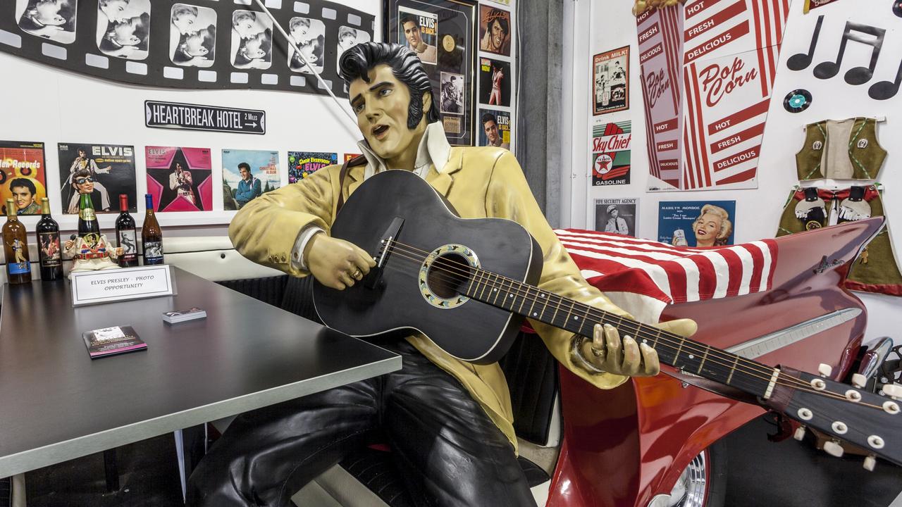 A life-size Elvis figurine is part of the collection. Picture: Expose My Ride Media