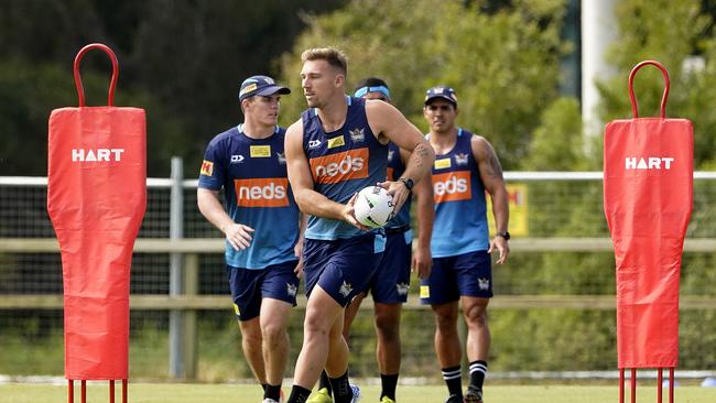 Bryce Cartwright at training. (AAP Image/Dave Hunt)