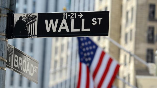 Wall Street sign, downtown Manhattan, New York City