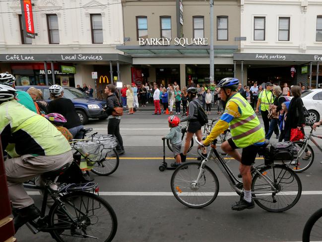 Cyclists on Sydney Rd are feeling unsafe. Picture: Tim Carrafa