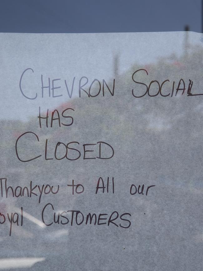 Chevron Social Eatery has closed its doors. Picture: Glenn Hampson