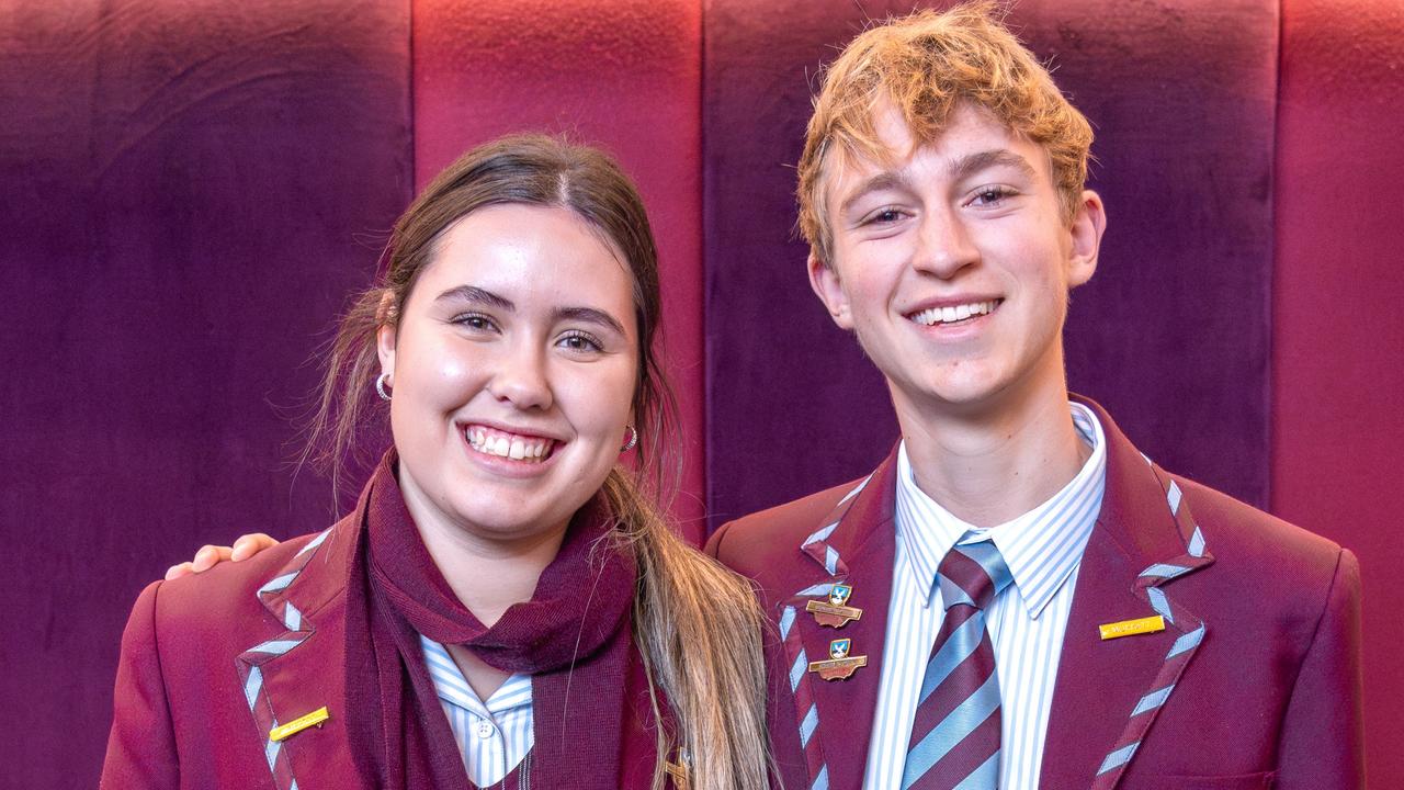 St John's Grammar captains for 2025 Scarlett Emmerson and Brodie Ralph. Picture: Supplied