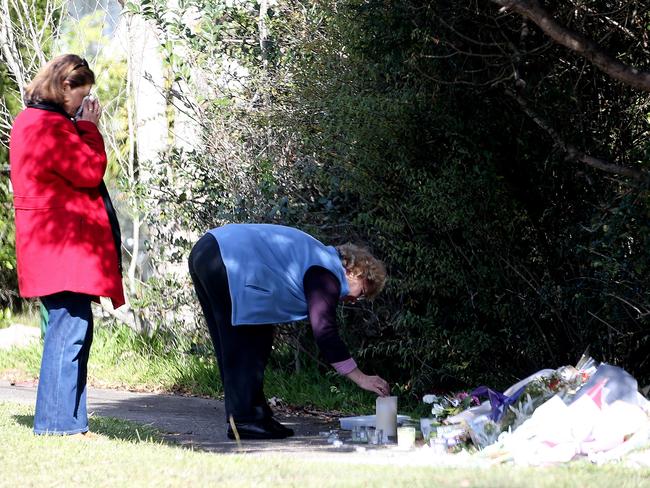 The memorial is growing. Picture: John Grainger