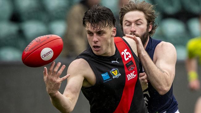 Jackson Callow has shone in the Tasmanian State League. Picture: Luke Bowden