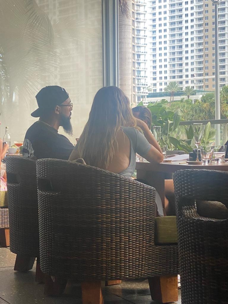 Marcus Jordan, Larsa Pippen on their date at Japanese restaurant Zuma. Photo: TMZ/BACKGRID