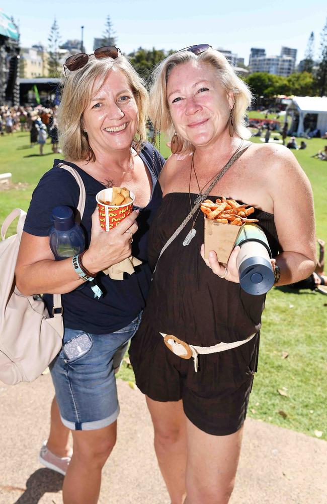 Tracey Sparks and Deanna de Luca at Caloundra Music Festival. Picture: Patrick Woods.