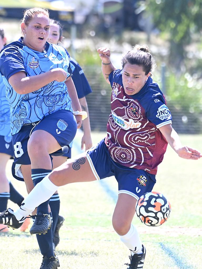 Queensland Indigenous Football's First Nations Indigenous Football Cup Thursday November 2, 2023. Picture, John Gass