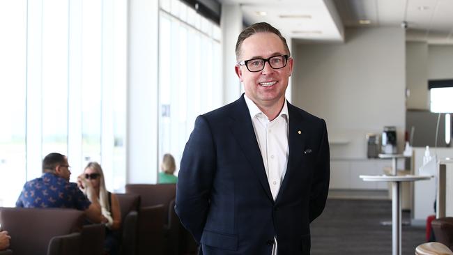 Qantas CEO Alan Joyce visits Cairns to endorse the city as one of Australia's top tourist destinations. It came a day after the Australian Government offered half priced flights to Cairns from select southern cities and towns. Picture: Brendan Radke