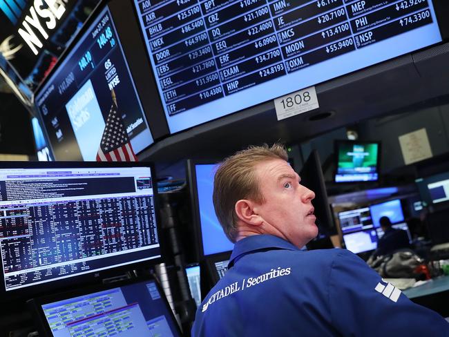 Wall Street fell amid heightened volatility.