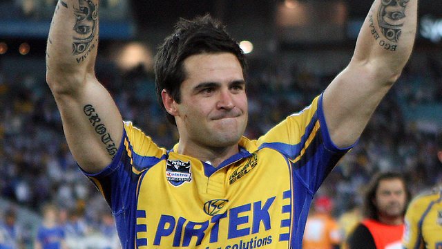 Eric Grothe with the Eels in 2009.