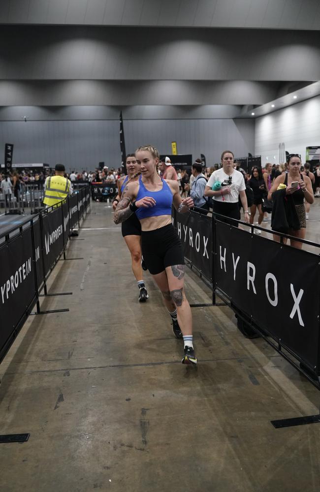 10000 athletes put their fitness to the test in a massive Hyrox competition this weekend (14-15 Dec) at Melbourne Exhibition and Convention Centre. Picture Valeriu Campan