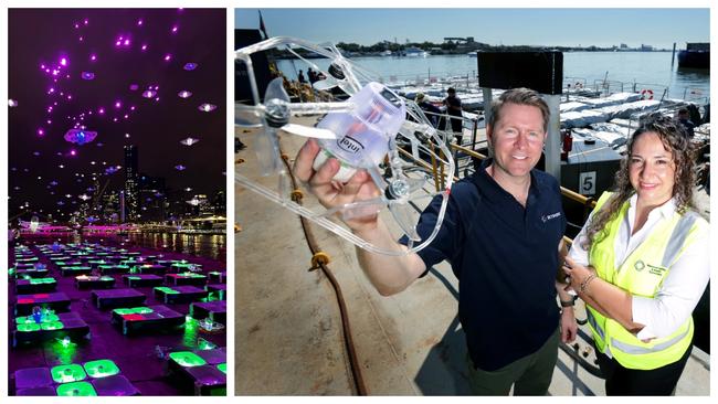 Drones lit up the skies for this year's Brisbane Festival.