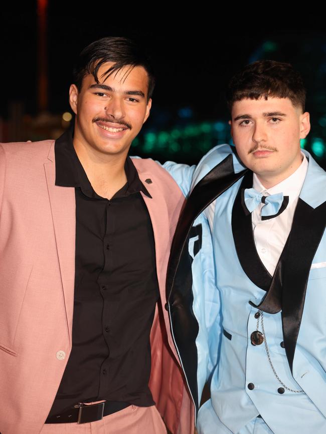 Reyne McCaskill and Liam Hurse at the Southport State High School Formal at SeaWorld. Picture, Portia Large.