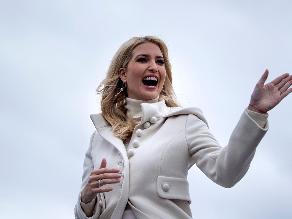 Ivanka Trump during a Make America Great Again in November. Picture: Brendan Smialowski/AFP