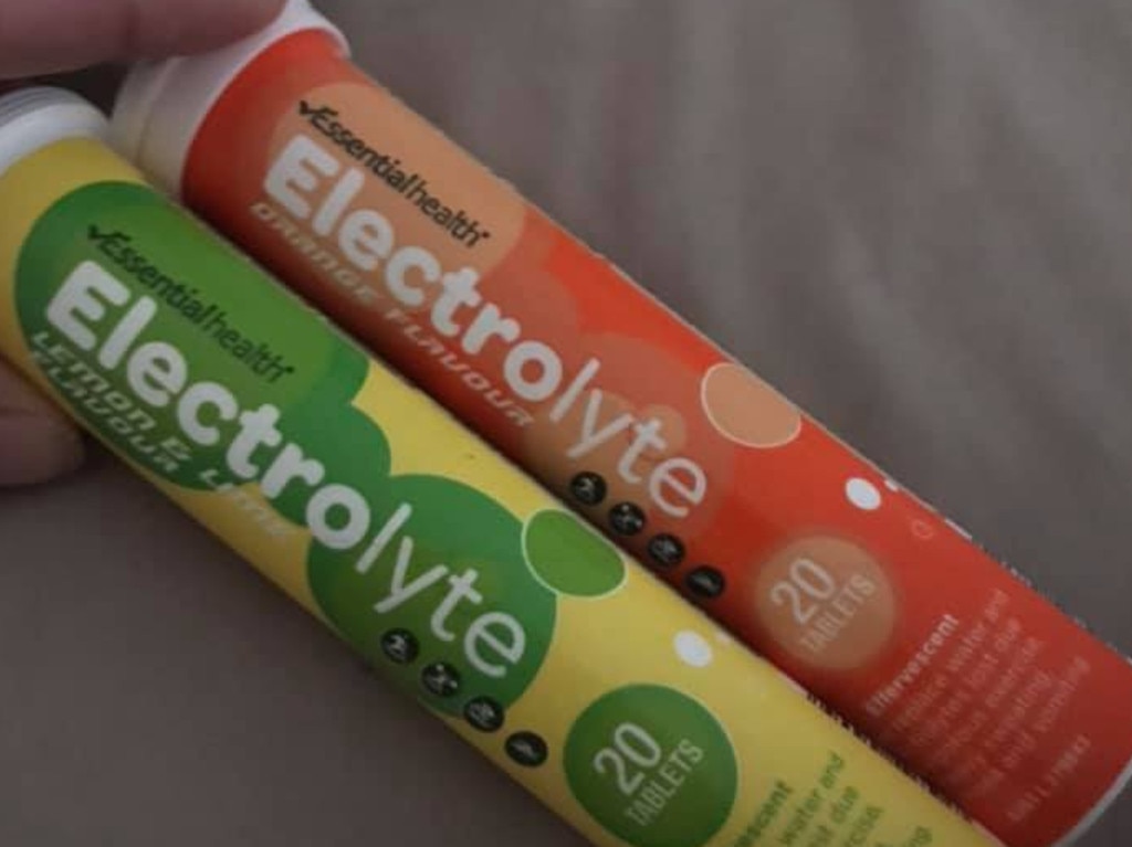 Electrolytes are known to help ease hangover – and Aldi sell these tablets for $5.49. Picture: Facebook