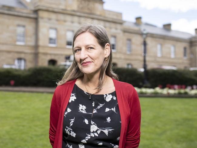 Cassy O’Connor was pleased to see Greens policy being introduced into the state budget. Picture: Eddie Safarik