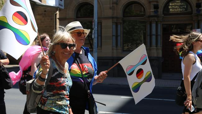 TasPride pride march Hobart 2025. Picture: Elise Kaine