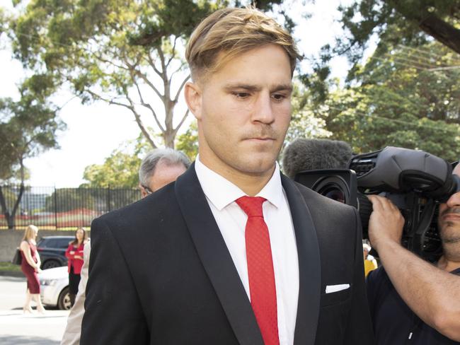 SYDNEY, AUSTRALIA - NewsWire Photos November 3, 2020: JACK DE BELINTrial to begin for NRL star and friend Callen Sinclair accused of sexually assaulting a woman on a night out in Wollongong in 2018.Picture: NCA NewsWire / Simon Bullard