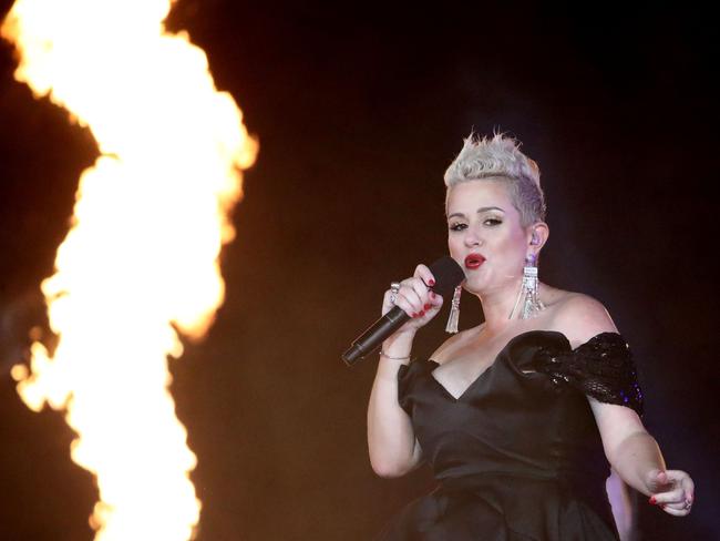 Katie Noonan performs in the 45-minute section Sisters with The Veronicas, Dami Im, Samantha Jade, Thandi Phoenix, Kira Puru and Emma Donovan.