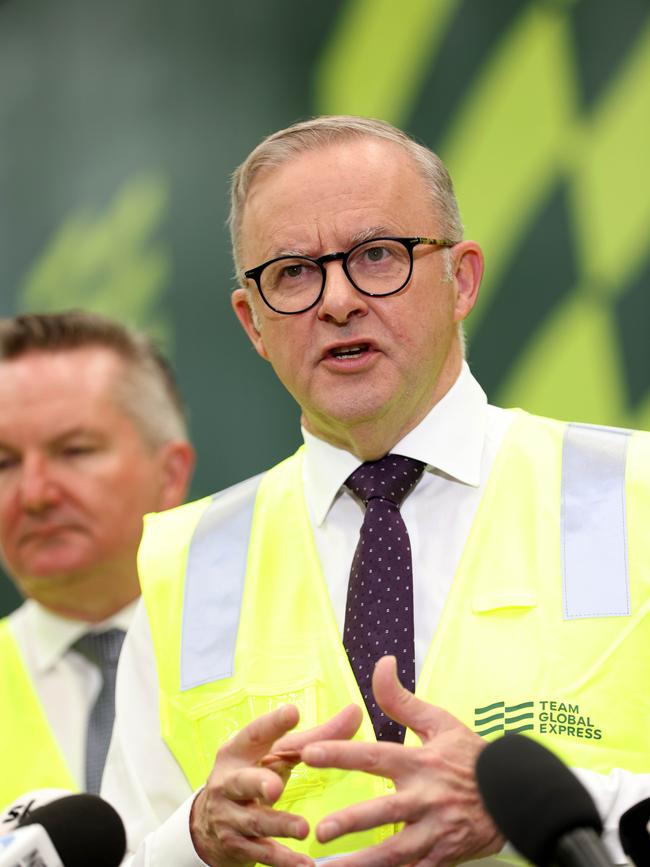 Prime Minister Anthony Albanese pictured on Thursday. Picture: NCA NewsWire/Damian Shaw